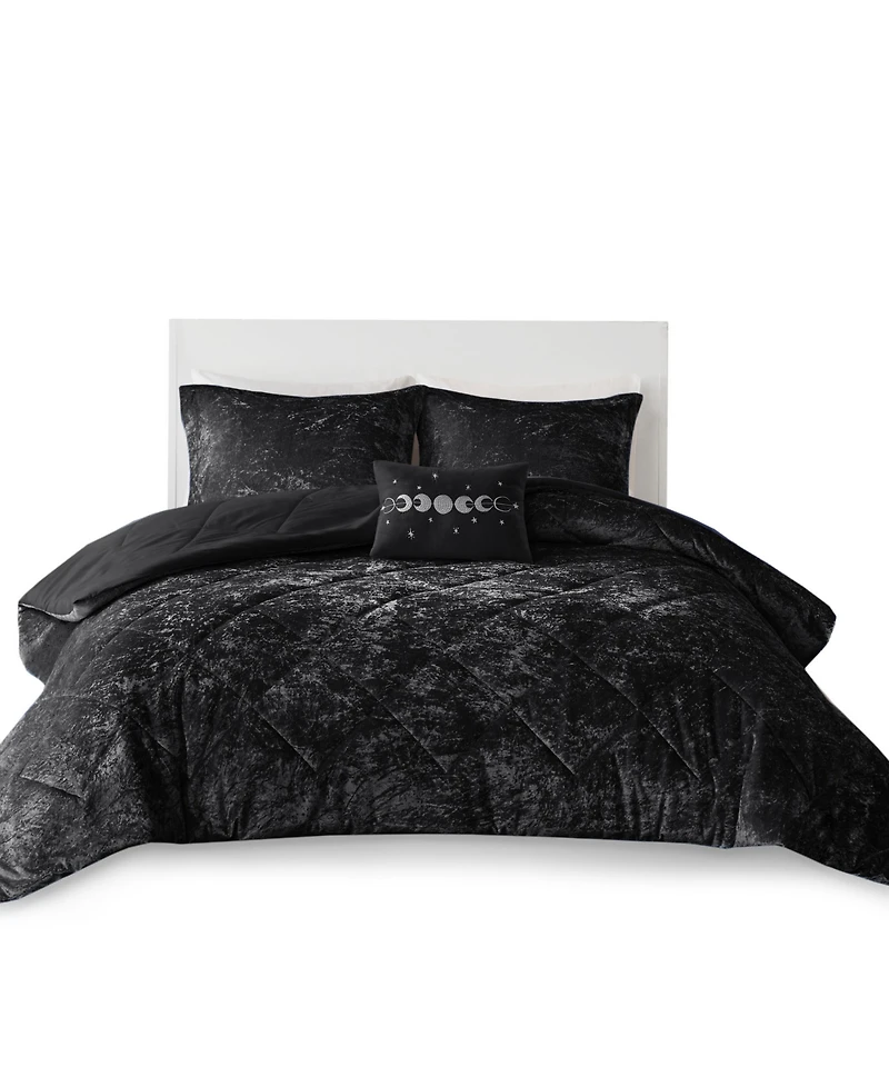 Intelligent Design Felicia Velvet 4-Pc. Duvet Cover Set, King/California King