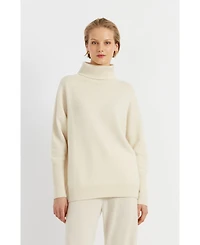 Chinti & Parker Women's Pure Cashmere Roll Neck Sweater
