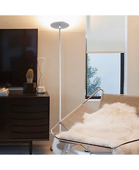Sky 63" Super Bright Led Torchiere Modern Floor Lamp with Adjustable Head