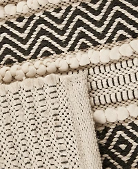 Ink+Ivy Asher Woven Texture Stripe Bath Rug, 22" x 58"