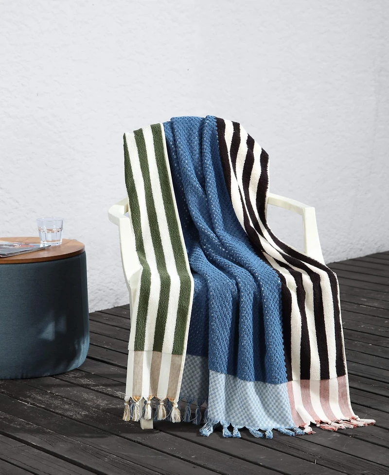 Sunday Citizen Striped Turkish Cotton Beach Towel, 39" x 70"