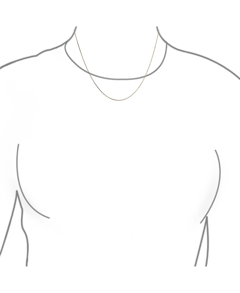 Bling Jewelry Ultra Thin 018 Gauge 0.5MM Thin14K Yellow White Rose Gold Rolo Curb Cable Chain Necklace 16 Inch