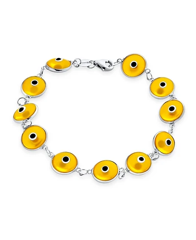 Bling Jewelry Protection Good Luck Amulet Turkish Glass Bead Evil Eye Bracelet