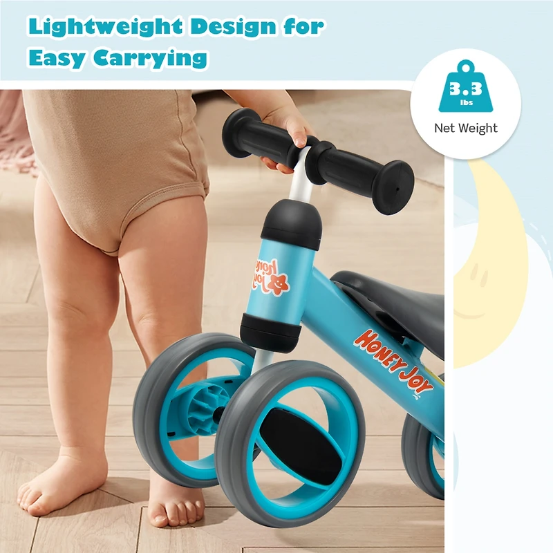 Baby Balance Bike Toddler Riding Toys 4 Wheels