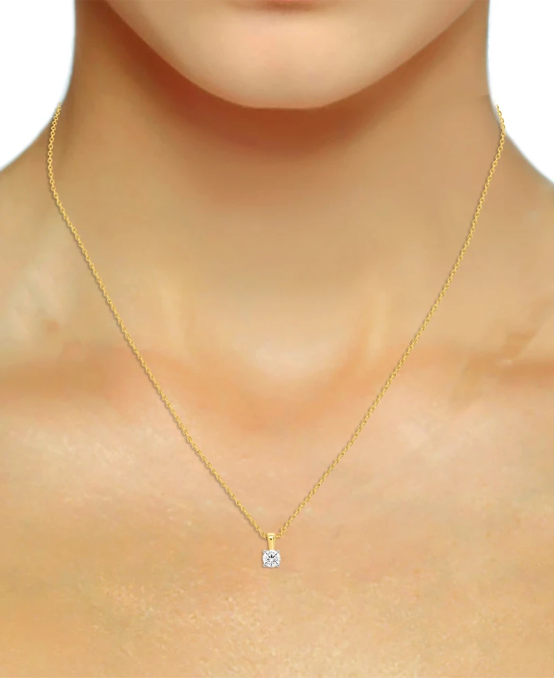 Forever Grown Diamonds 2-Pc. Set Lab Diamond Pendant Necklace & Matching Stud Earrings (1 ct. t.w.) Sterling Silver or 14k Gold-Plated Sterli
