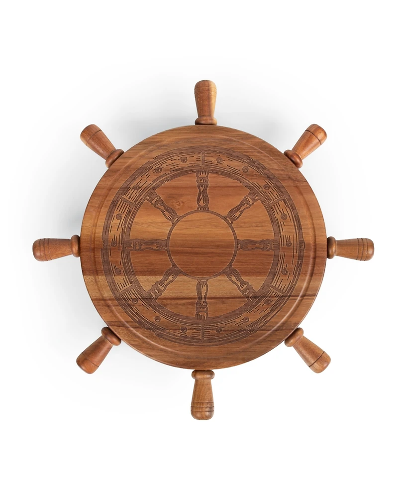 Toscana Helmsman Acacia Lazy Susan Cheese Board