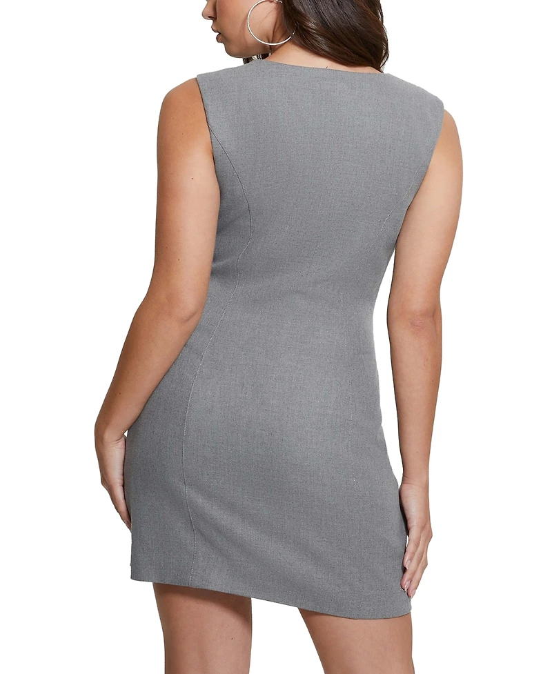 Guess Women's Doris Rhinestone-Button Sheath Dress