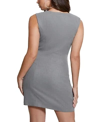 Guess Women's Doris Rhinestone-Button Sheath Dress