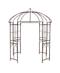 Skonyon 8.4 x 7 Feet Wide Birdcage Shape Garden Arbor