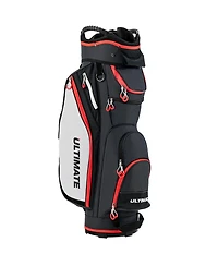 Skonyon 9.5 Inch Golf Cart Bag with 14 Way Dividers Top Organizer-Black