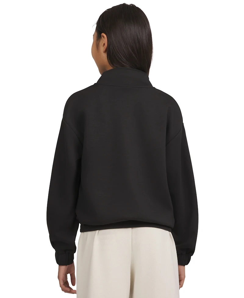 Champion Big Girls Quarter-Zip Logo Sweatshirt