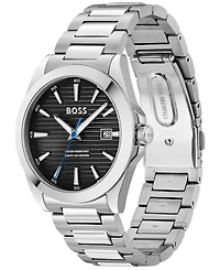 Hugo Boss Men's Strike Quartz Basic Calendar Stainless Steel Watch 41mm