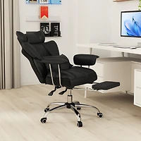 Office Desk Chair Big and Tall Executive with Footrest Lumbar Support