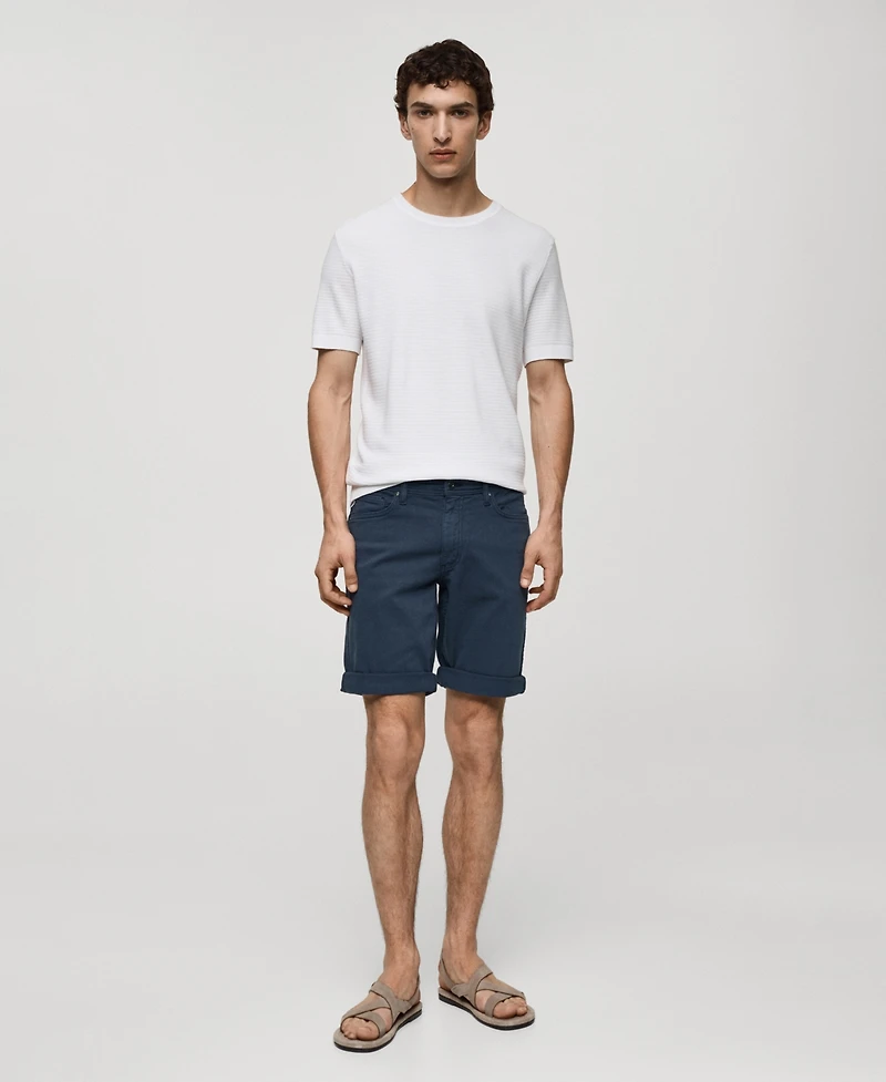 Mango Men's Denim Bermuda Shorts