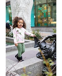 Star Wars Toddler Girls The Mandalorian Fleece Sweatshirt and Leggings Outfit Set to