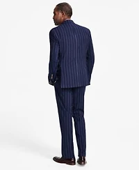 Tayion Collection Mens Pinstriped Double Breasted Suit Separate