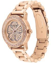 Coach Women's Cruiser Automatic Carnation Gold Stainless Steel Bracelet Watch 37mm
