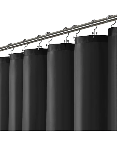 72" W x H Heavy Duty Fabric Shower Curtain Washable