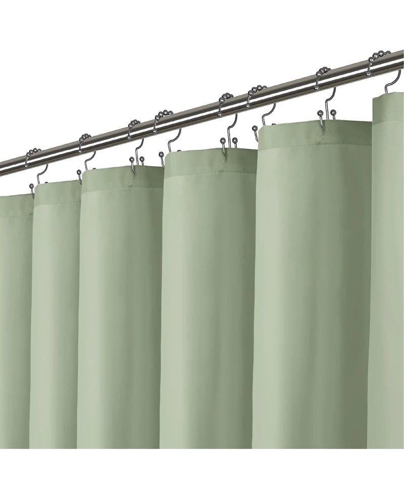 72" W x H Heavy Duty Fabric Shower Curtain Washable