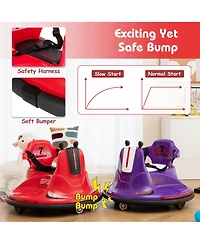 6V Bumper Car for Kids Toddlers Electric Ride On Car Vehicle