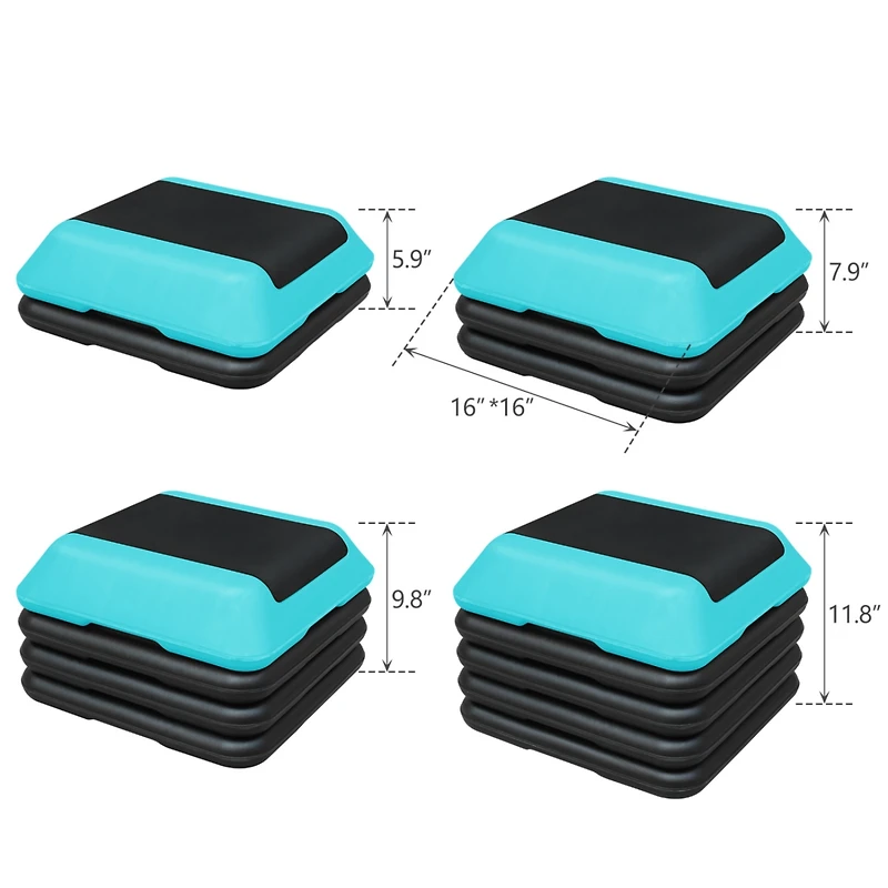 Streamdale Height-Adjustable Aerobic Stepper Platform