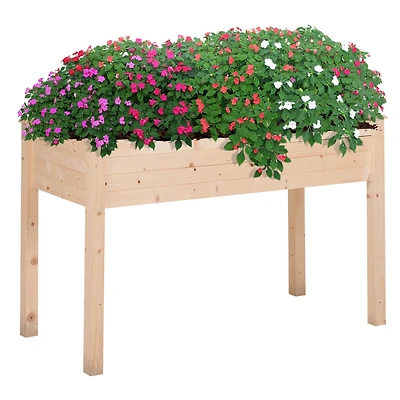 Elevated Garden Bed with Self-Draining Liner