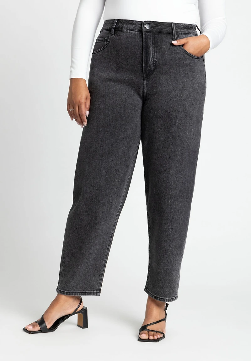Eloquii Women's Plus The Barrel Leg Jean