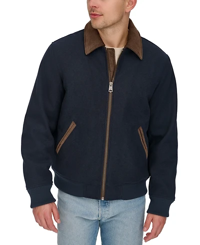 Levi's Men's Zip Corduroy-Collar Jacket