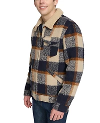 Levi's Men's Plaid Full-Zip Depot Jacket with Fleece Collar