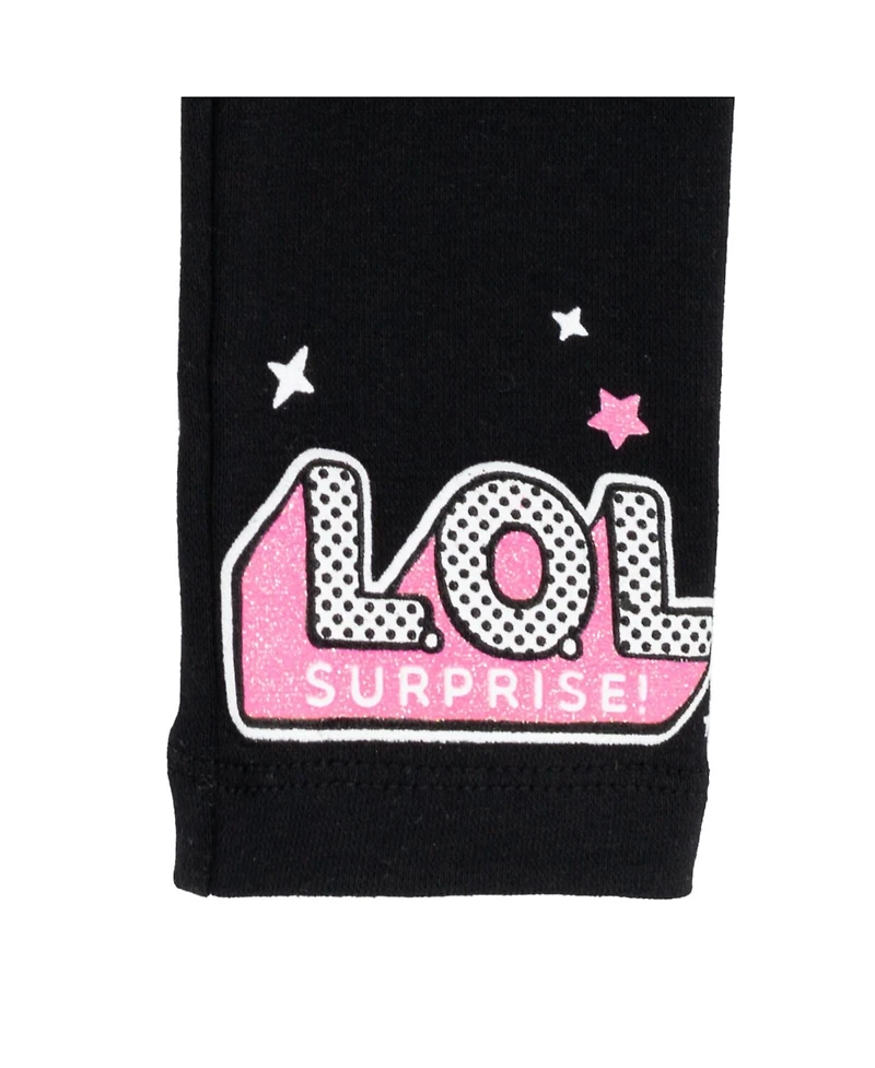 L.o.l. Surprise! Little Girls French Terry Sweatshirt and Leggings Outfit Set