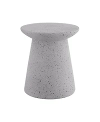 Jonathan Y Hollie Minimalist Modern Drum Indoor/Outdoor Accent Table Pedestal