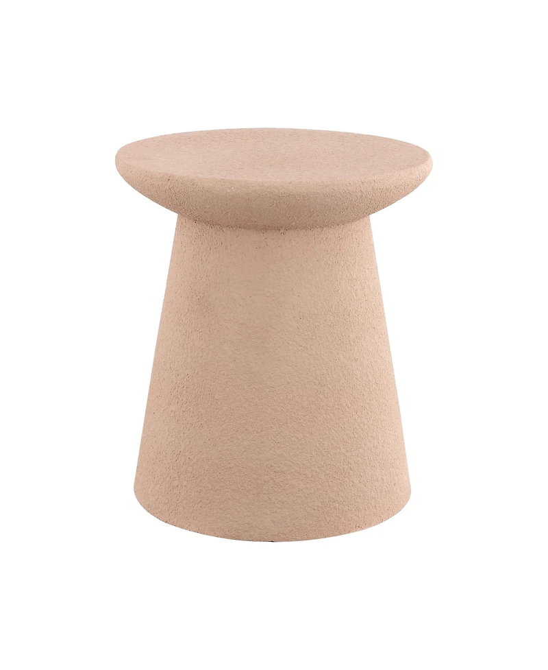 Jonathan Y Hollie Minimalist Modern Drum Indoor/Outdoor Accent Table Pedestal