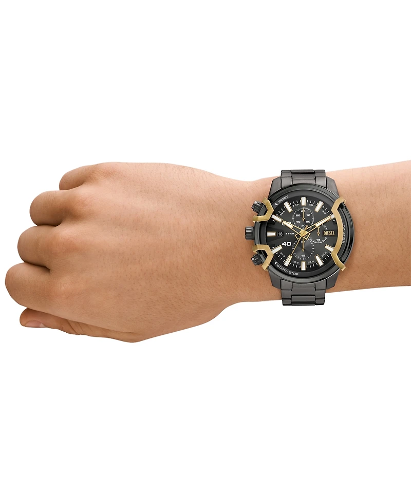 Diesel Men's Griffed Quartz Chronograph Gunmetal Stainless Steel 48mm