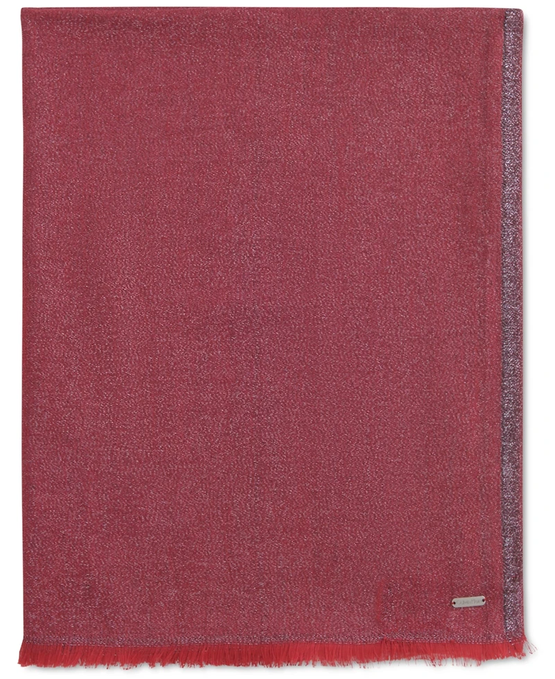 Calvin Klein Lightweight Metallic Evening Wrap