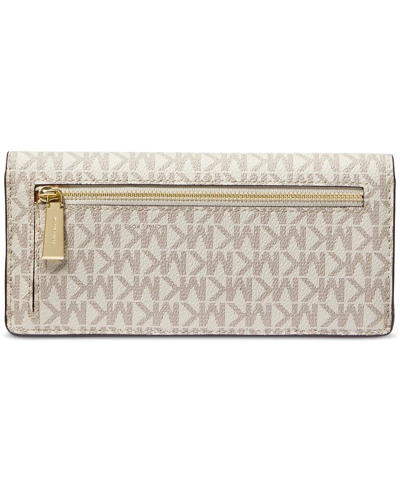 Michael Michael Kors Jet Set Logo Large Flat Wallet