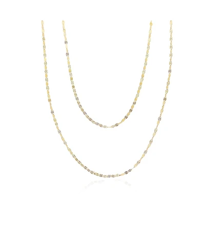 The Lovery Sparkle Chain Necklace 14K Gold 24 inches