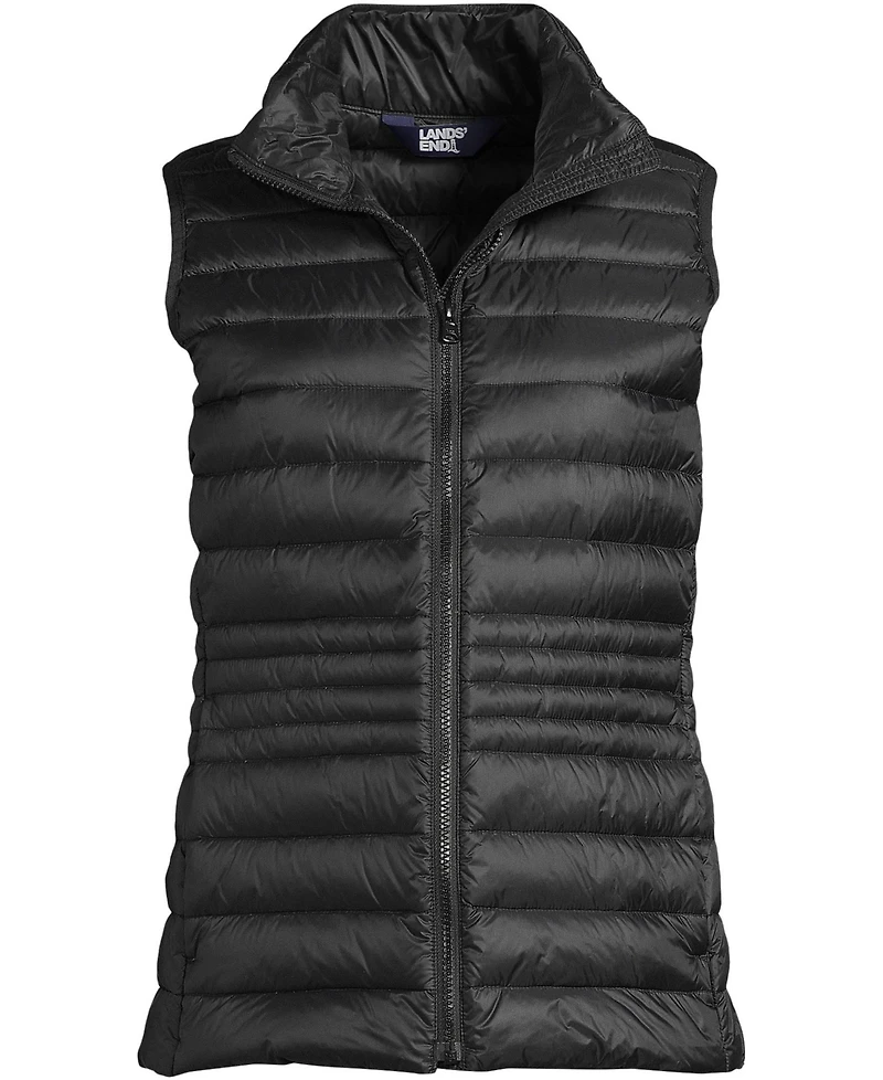 Lands' End Women's Tall Wanderweight Packable Down Vest