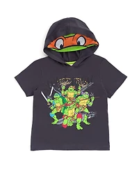 Teenage Mutant Ninja Turtles Leonardo Michelangelo Raphael T-Shirt and Mesh Shorts Outfit Set Toddler to Big Kid