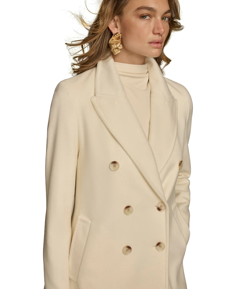 Donna Karan New York Women's Double-Breasted Reefer Coat