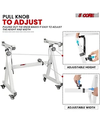 5 Core Keyboard Stand Adjustable z Style Piano Riser + Keyboard Piano Bench