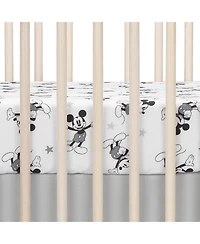 Lambs & Ivy Disney Baby Magical Mickey Mouse 3-Piece Crib Bedding Set - Gray