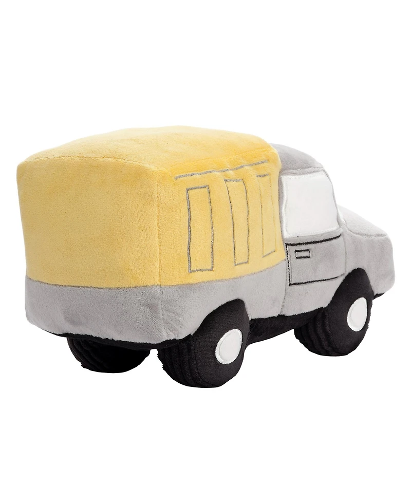 Bedtime Originals Construction Zone Plush Dump Truck Stuffed Toy - Gray/Yellow