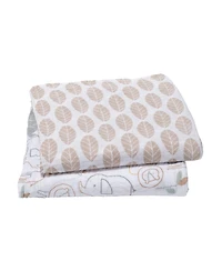 Lambs & Ivy Jungle Story 100% Cotton Muslin Safari Swaddle Blankets - 2 Pack