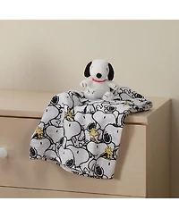 Lambs & Ivy Snoopy Muslin Swaddle Blanket & Mini Plush Newborn Baby Gift Set