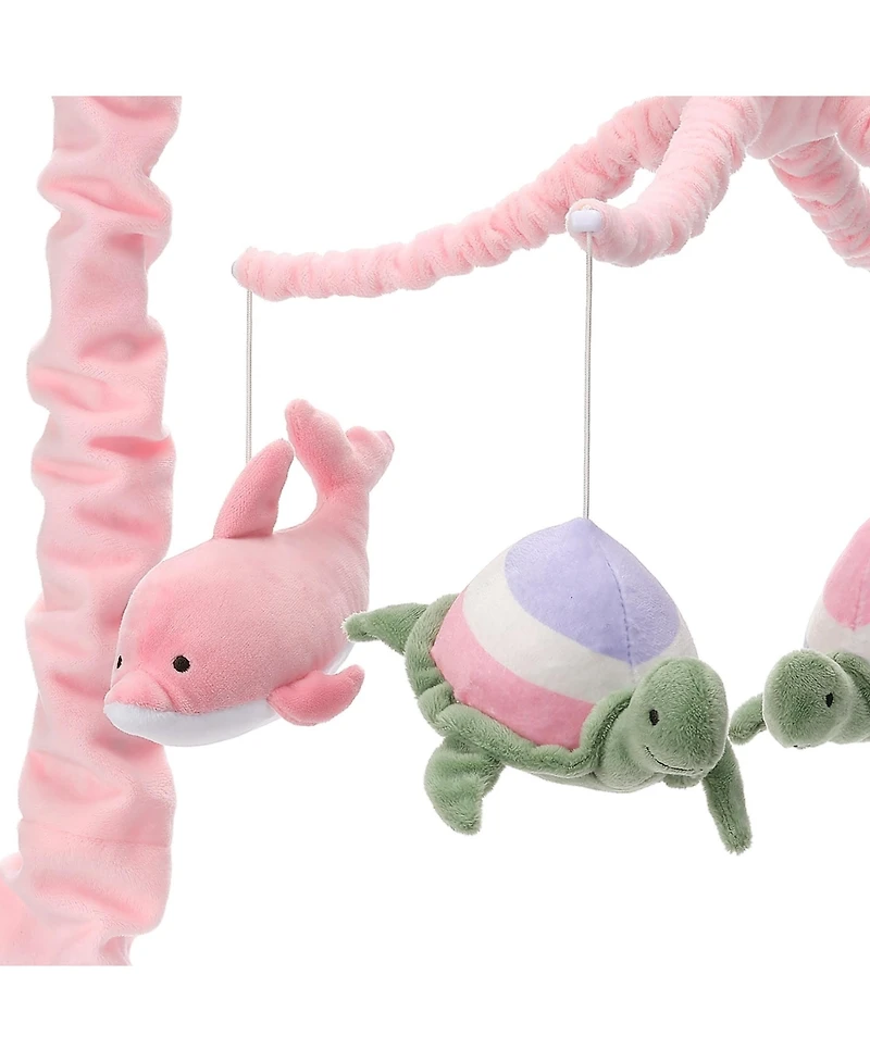 Lambs & Ivy Sea Dreams Dolphin/Turtle Musical Baby Crib Mobile Soother Toy