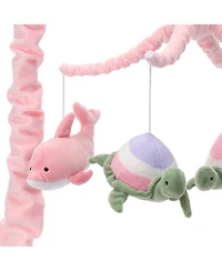 Lambs & Ivy Sea Dreams Dolphin/Turtle Musical Baby Crib Mobile Soother Toy