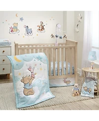Bedtime Originals Disney Baby Starlight Pooh Blue/White Soft Fleece Baby Blanket
