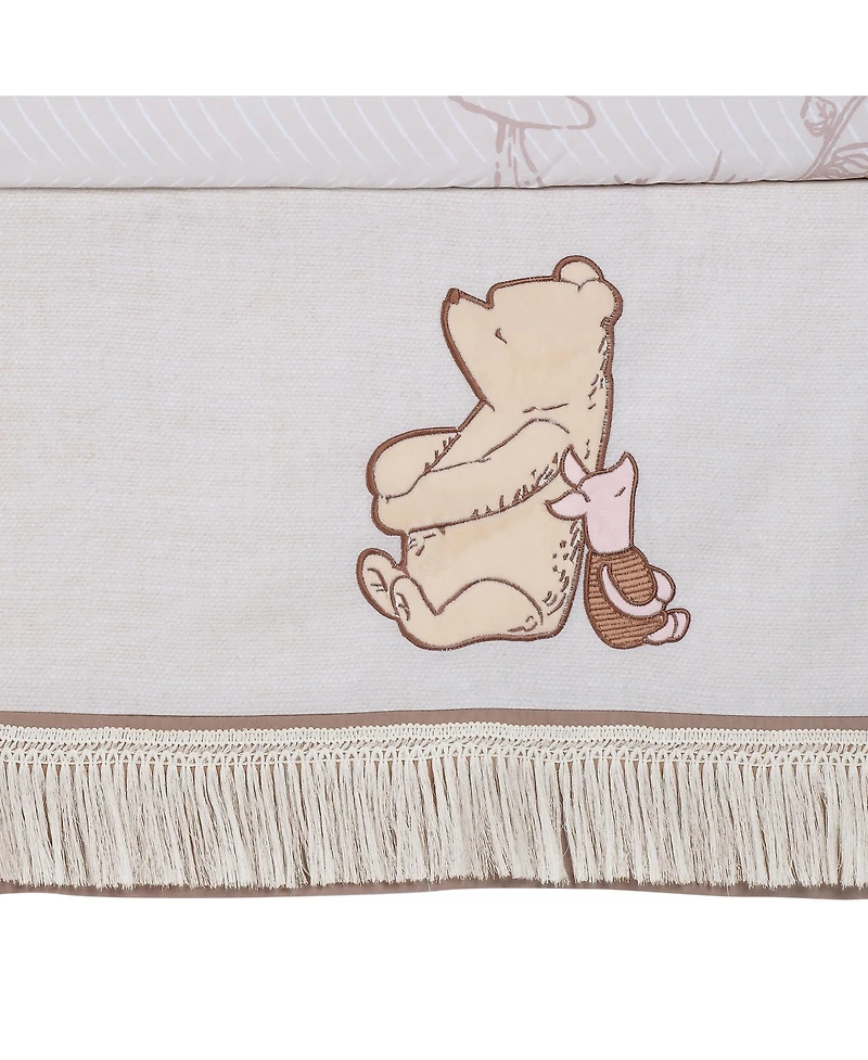 Lambs & Ivy Disney Baby Pooh Bear & Pals Cotton 3Piece Nursery Crib Bedding Set