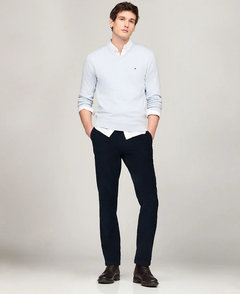 Tommy Hilfiger Men's Essential Solid V-Neck Sweater