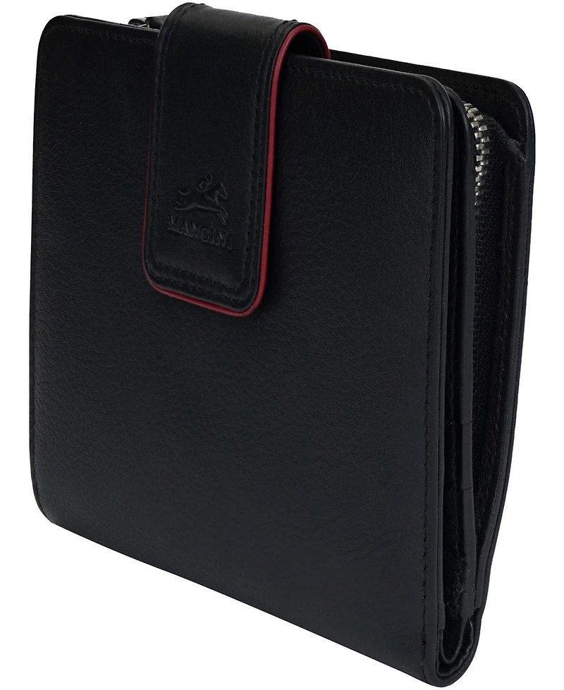 Mancini Women's Sonoma Rfid Secure Clutch Wallet